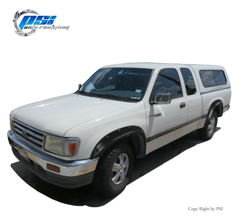 Pocket Bolt Style Fender Flares Fits Toyota T100 8’1″ Fleetside 93-98 Paintable