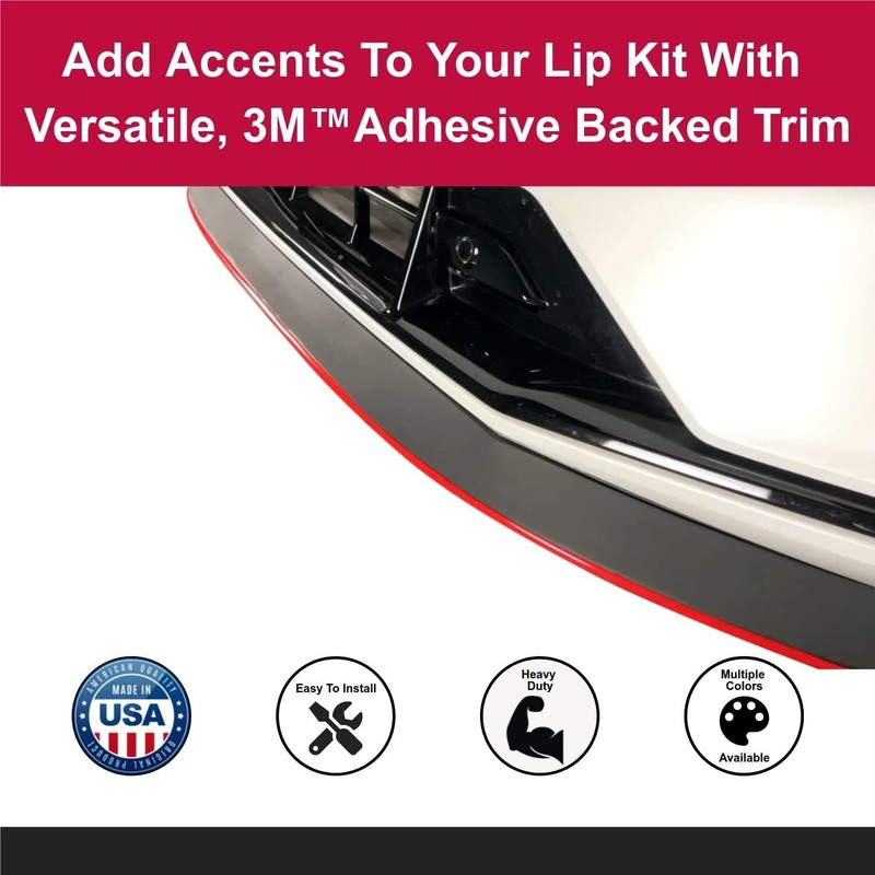 All-Fit Automotive | Lip Trim - Universal Fit - ¼ Inch - (Red) gallery