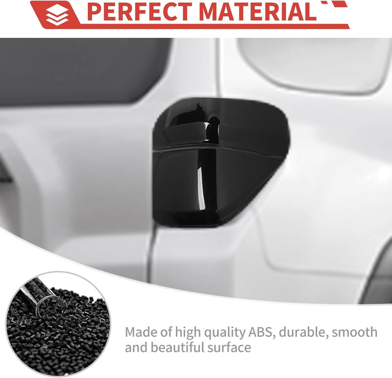 Smoked Black Tail Light Lamp Guard Cover Trim Bezels for 4Runner 2010-2013 gallery
