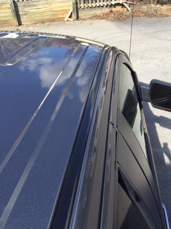 For 2015-2020 FORD F-150 BLACK ROOF TOP TRIM MOLDING KIT gallery