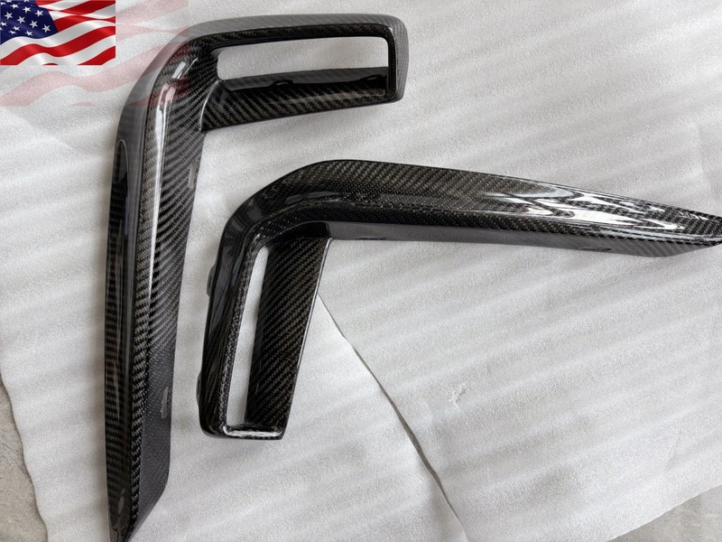 Carbon Fiber Front Bumper Upper Apron Splitters Aprons Fits BMW G30 2018-2020