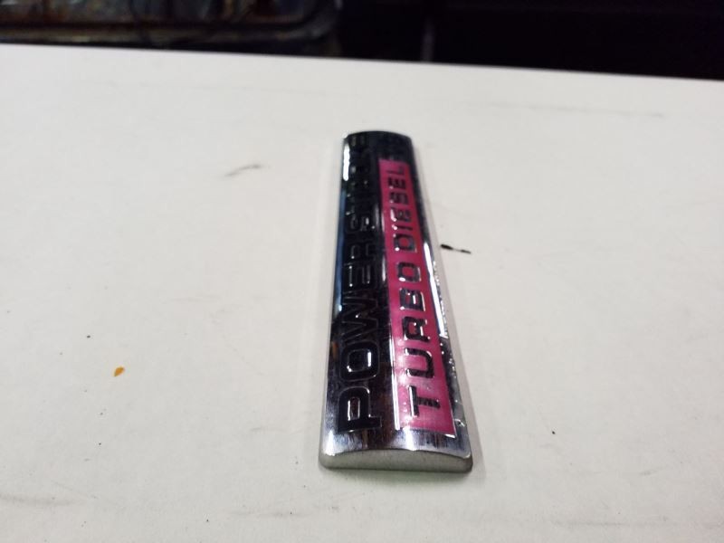 Chrome Powerstroke Diesel Door Emblem | Fits 05 06 07 Ford F250 F350 F450 F550 gallery