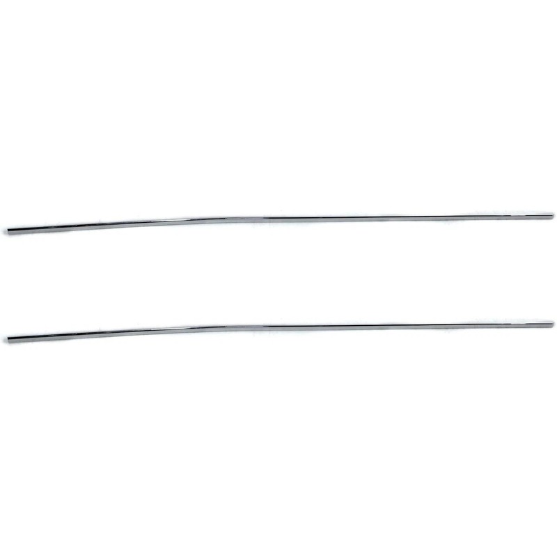 Front & Rear Passenger Right Side Hand Pair Door Molding and Beltlines Set of 2