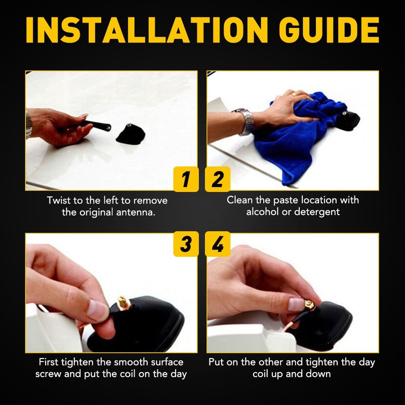 Shark Fin Car Roof Antenna Radio FM/AM Antena Radio Universal w/ Screw Universal gallery