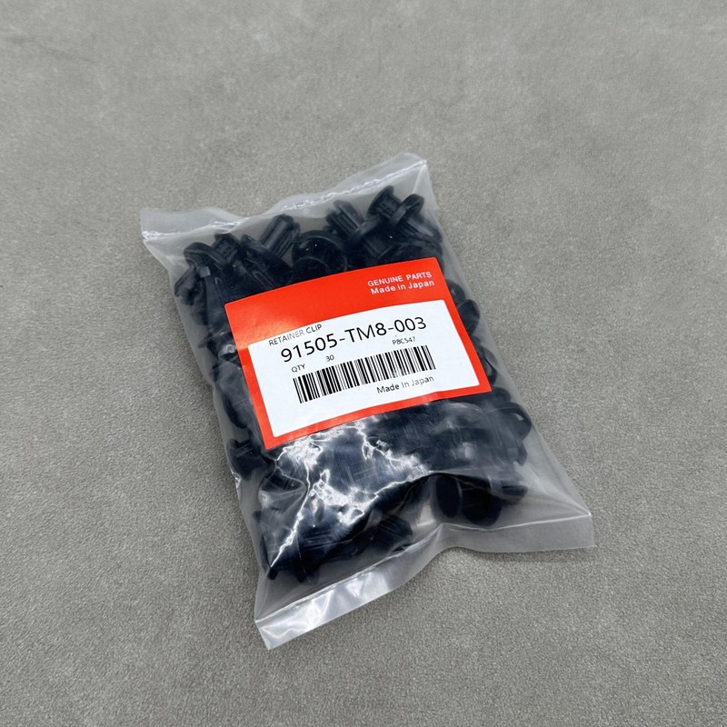 OEM! 30PCS OEM FOR HONDA BUMPER / UNDER COVER RETAINER CLIP 91505-TM8-003 gallery