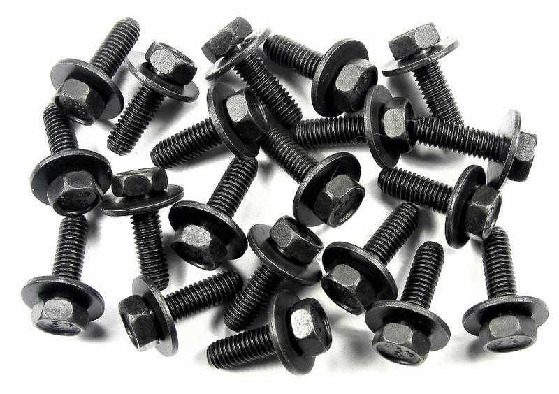 Honda Body Bolts- M6-1.0 x 20mm Long- 10mm Hex- 17mm Washer- 20 bolts- #171