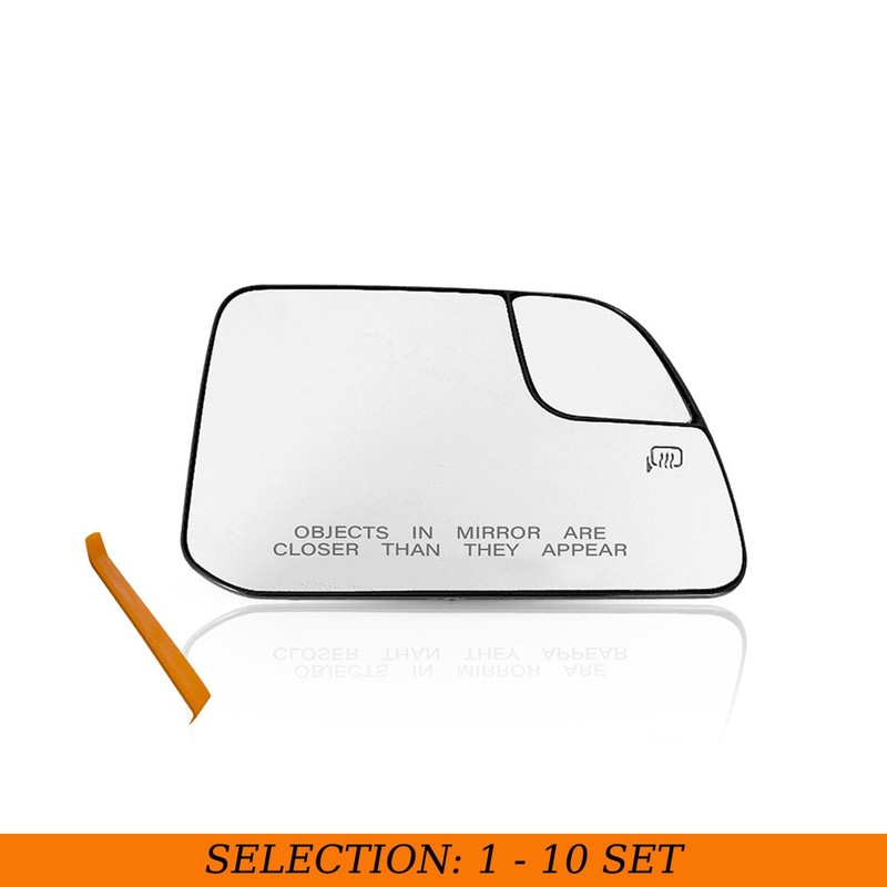 1-10x Side Wing Tow Mirror Glass Right w/Heated Clear Fit 2011-2015 Lincoln MKX