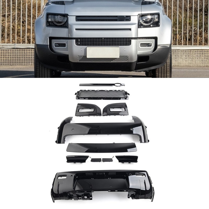 Front Rear Lip Bumper Guard Skid Kit For Land Rover Defender 90 110 130 2020-24