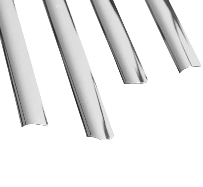 For Mercedes M Class ML W164 2005-2011 Window Molding Trim Streamer S. Steel 4x gallery