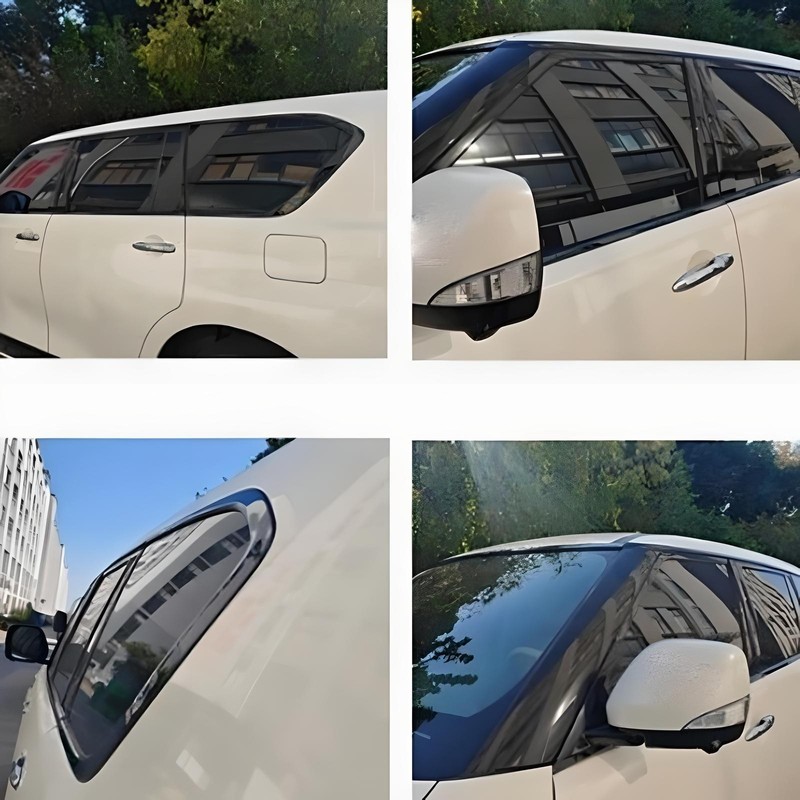 13PCS Window Molding Trim Frame Strips Glossy Black For Nissan Armada 2018-2024 gallery