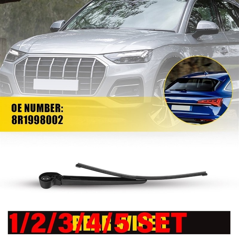8R1998002 Rear Window Wiper Arm Blade Black For Audi Q5 SQ5 Q7 2016-2023 1-5SET