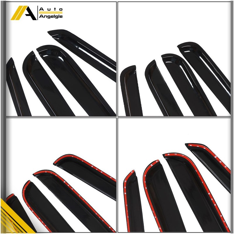 Window Visor Rain Guards For 1999-2016 F250 F350 F450 F550 Super Duty Crew Cab gallery