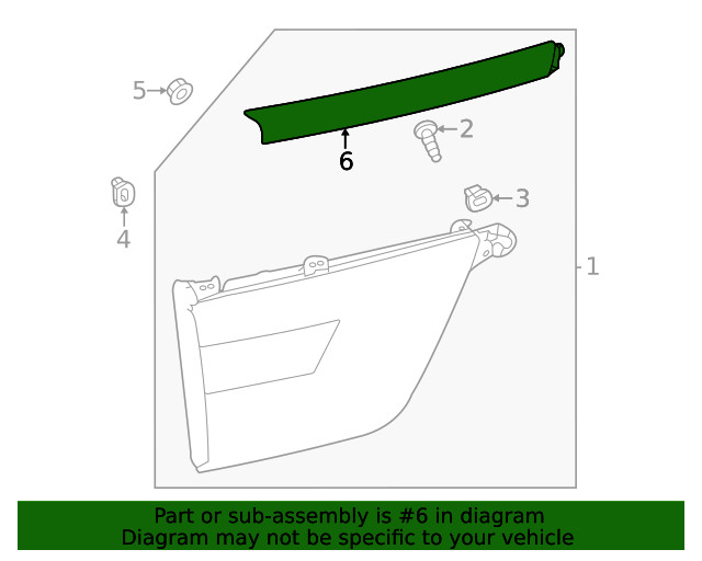 Genuine Nissan Strip 26557-6JF8A gallery