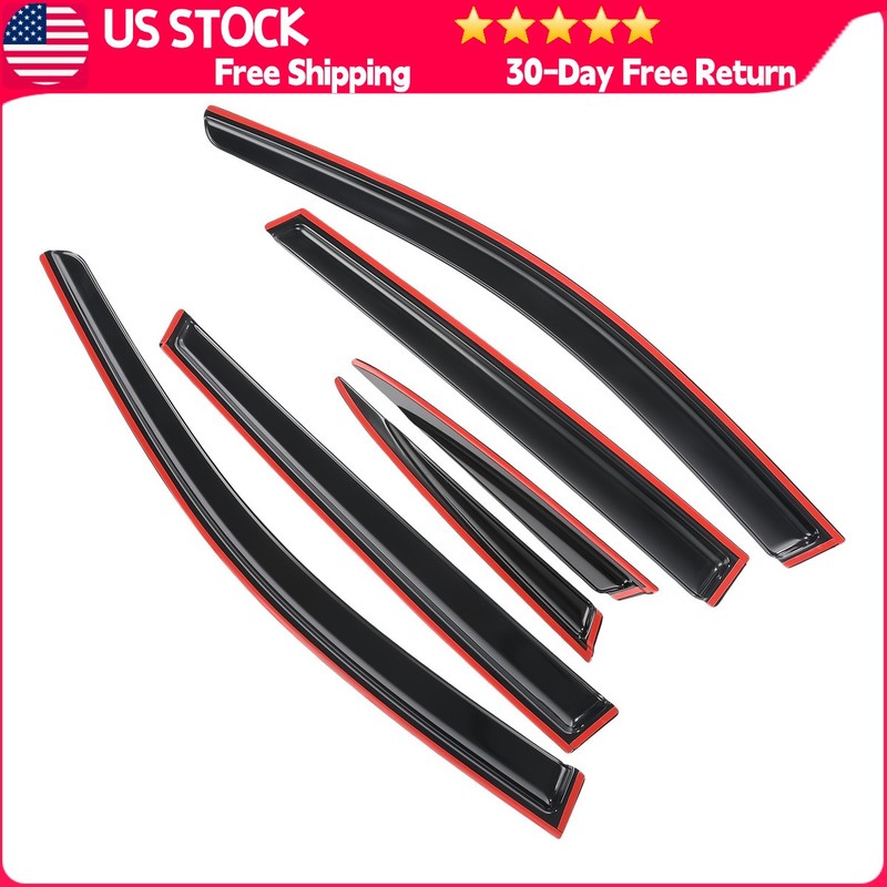 Window Visor Fits Honda CR-V 2017-2022 Tape-on JDM 6pcs New 6x