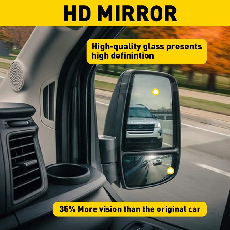 Mirror Glass Lower Convex Driver Side LH for Ford Transit 150 250 350 2015-2022 gallery