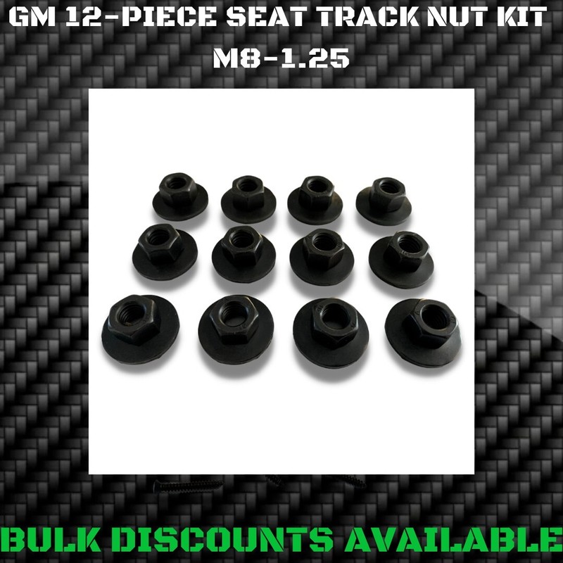 1978-1987 El Camino Caballero Manual Power Front Bucket Bench Seat Track NUTS GM