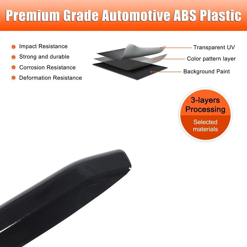 Gloss Black Rear Bumper End OVERLAY Strips Fits Cadillac Escalade 2021-2024 gallery