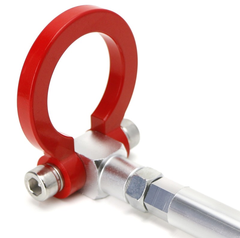 JDM Red Track Racing Tow Hook Ring For 22+ Subaru BRZ, Toyota GR86 Front Bumper gallery