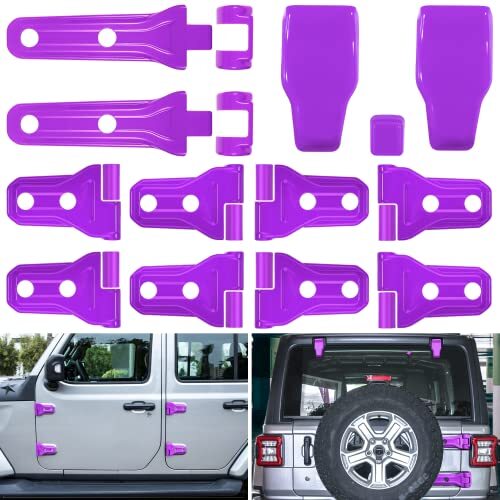 LAIKOU 15PCS Set Hinge Trim Kit fit for Jeep Wrangler JL JLU 2018-2022 Door…