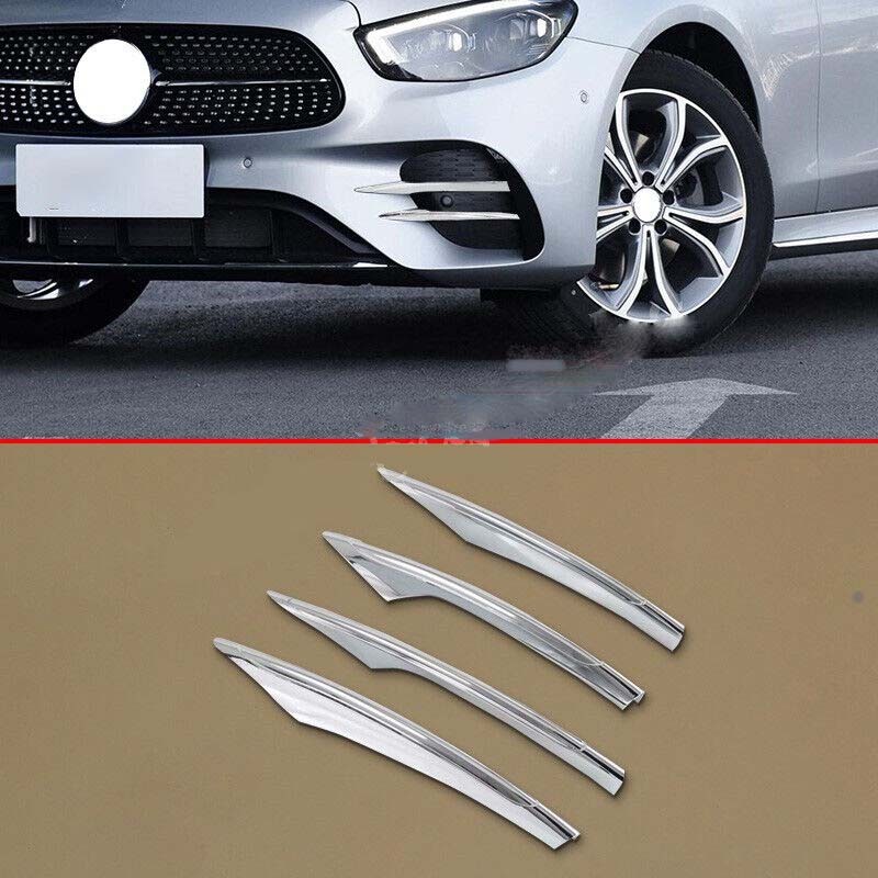 For Mercedes-Benz E-Class E350/E450 2021-2023 Chrome Front Fog Light Cover Trims