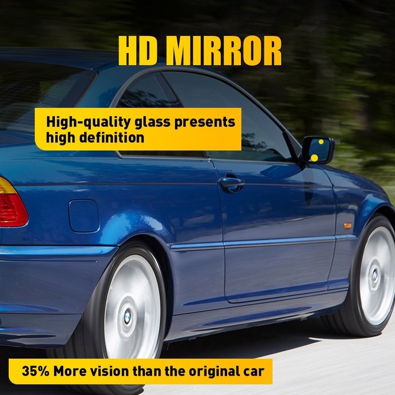 For BMW 325Ci 330Ci 01-06 Right Heated Blue Mirror Glass Direct Replacement 1-5X gallery
