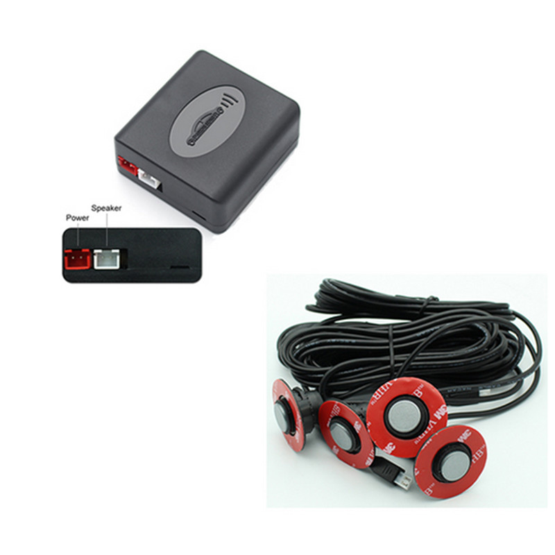 Car Rear Safety Gray Parking Radar Backup Reverse Sensors System Buzzer Alarm