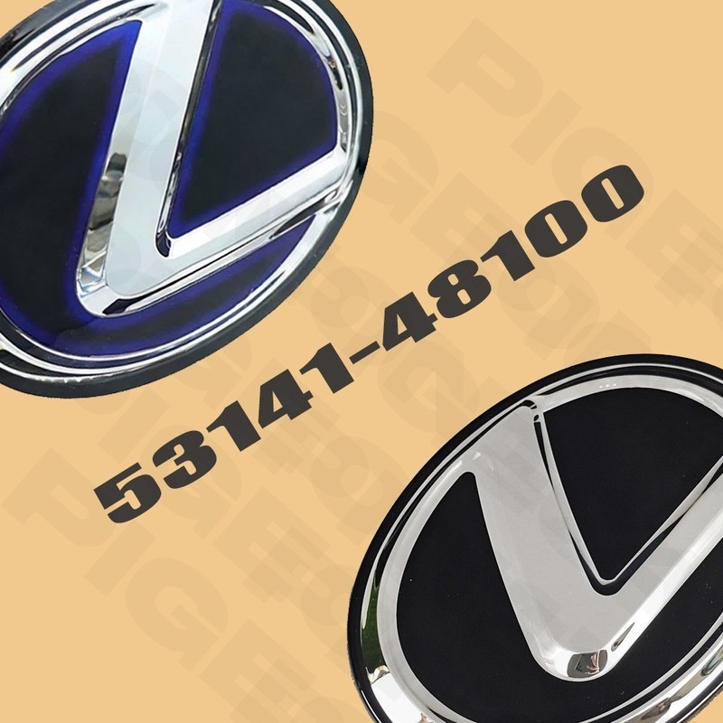 53141-48100 Front Grille Emblem Nameplate For 2015-2018 IS350 NX300H Black Blue gallery