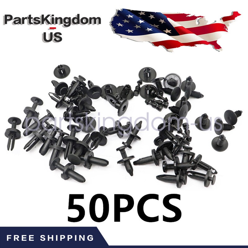 50X Clips FITS Dodge Charger Bumper Fender Fascia Retainer Fastener Push Rivet