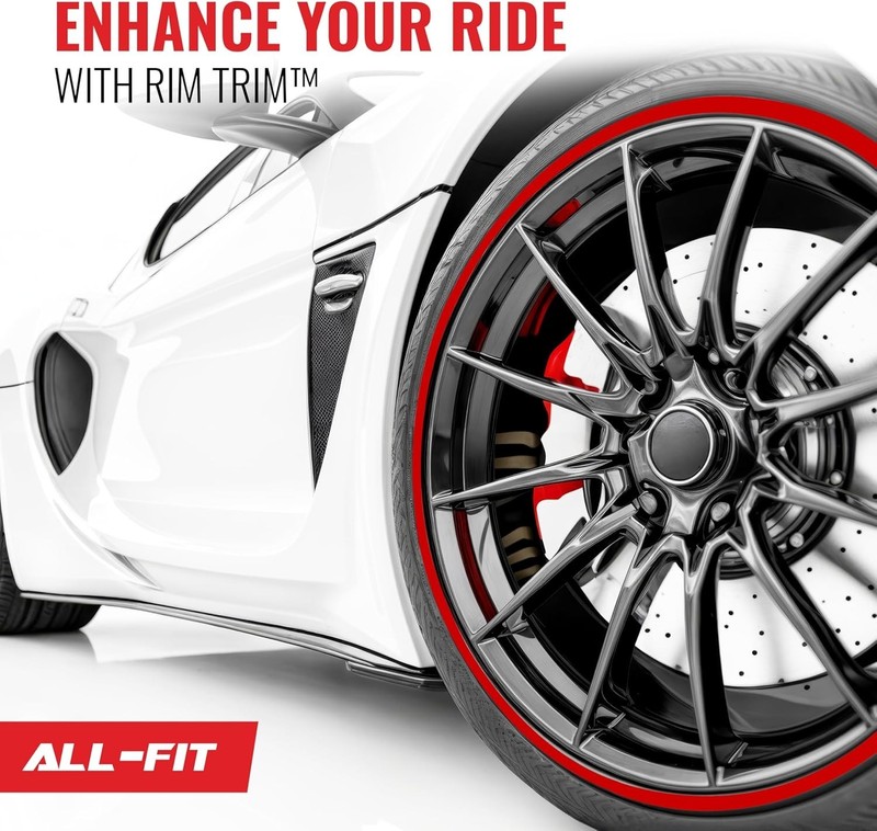 Car Rim Protector Rubber 24 Inch Wheel Curb Rash Protection DIY Easy Fit gallery