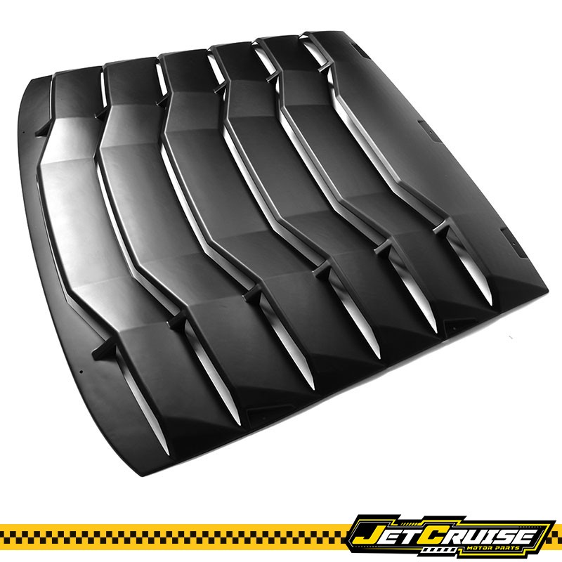 Fits 11-16 Scion TC Rear Window Louver Sun Shade Cover Unpainted Matte Black ABS gallery