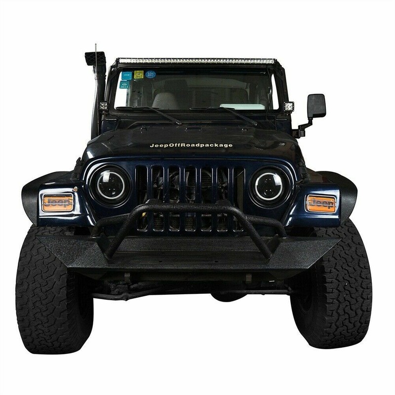 2Pcs Bezels Headlight Cover Ring ABS Gloss Black for Jeep Wrangler TJ 1997-2006 gallery