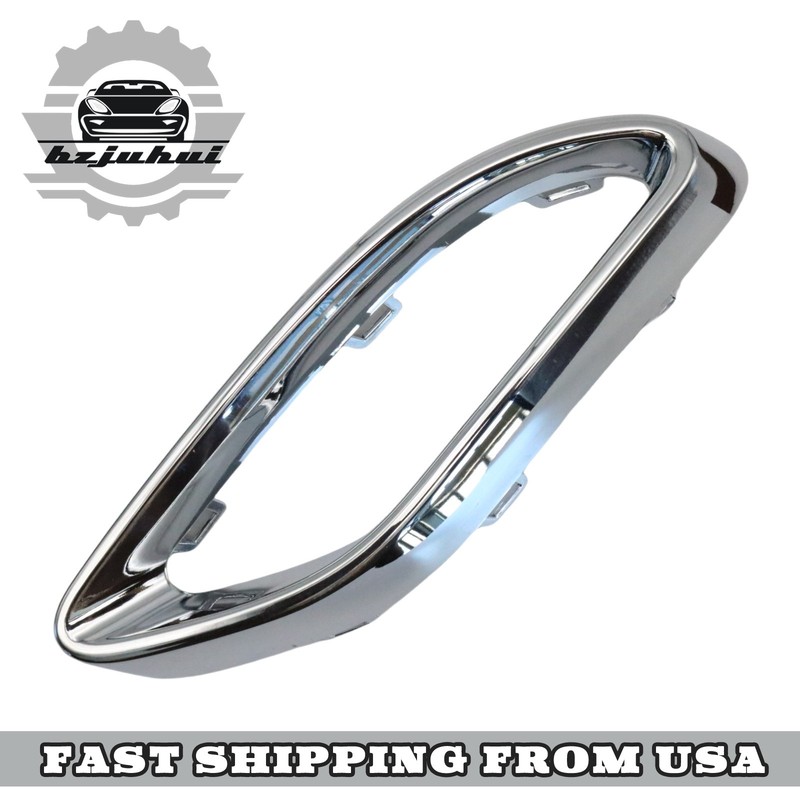 1 Pair Bumper Trim Chrome For Mercedes-Benz 2019-2022 A220 2018 E400 2021 E350 gallery