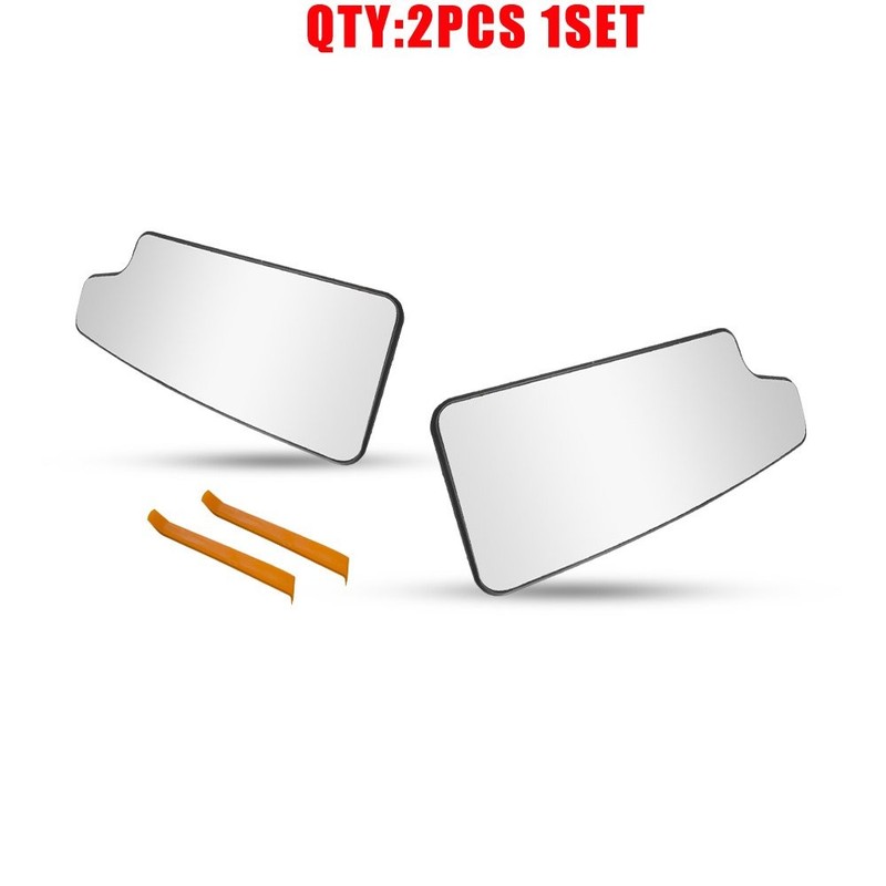 Left Right Heated Lower Mirror Glass For 20-21 Chevy Silverado 2500HD 2-20X