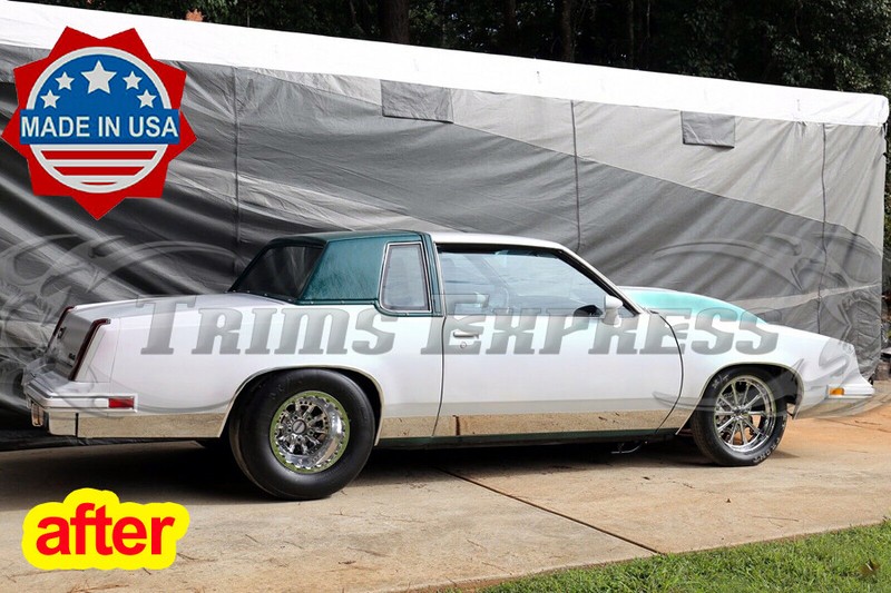 1978-1988 Oldsmobile Cutlass Supreme 2Dr Longer Rocker Panel Trim 5 1/2″ 10Pc FL