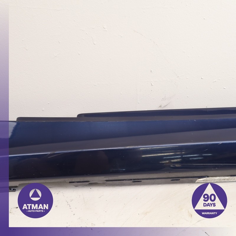 08-13 BMW E82 128i 135i Left Rocker Panel Side Skirt Blue 51777046347 OEM 77k gallery