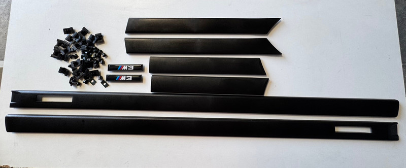 For BMW 1992-1998 E36 M3 style COUPE 2Door BODY SIDE MOLDING Door MOULDING TRIM gallery