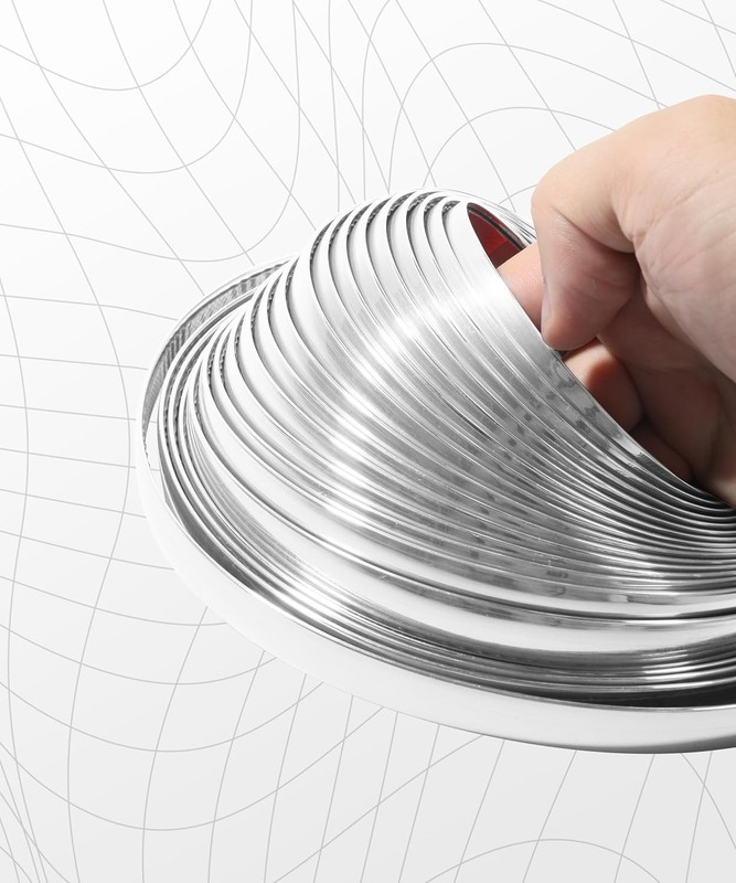 1/2 Inch Wide Chrome Tape,25FT Chrome Tape for Cars,Car Accessories Car Trim,Au gallery