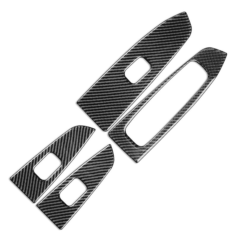Window Lift Switch Panel Cover For Kia Forte Cerato K3 19-23 Carbon Fiber black gallery