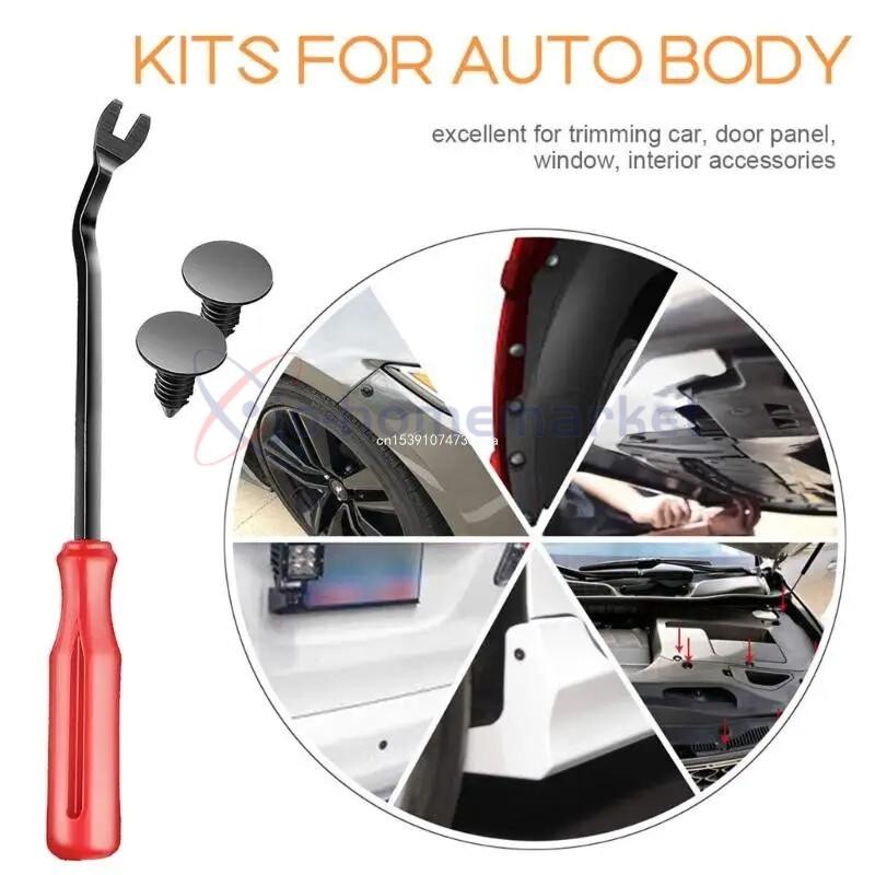650Pcs Car Retainer Auto Fasteners Push Trim Plastic Clips Pin Rivet Bumper Kit gallery