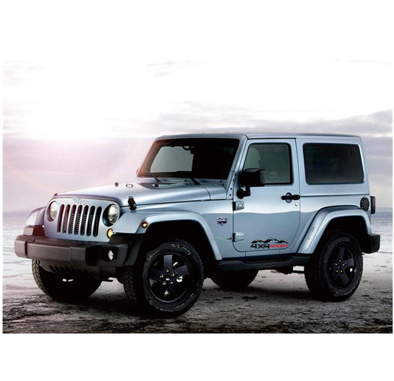 Black Pickup Car Sticker 4X4 OFF ROAD Mountain Vinyl Decal Side Door Sport gallery