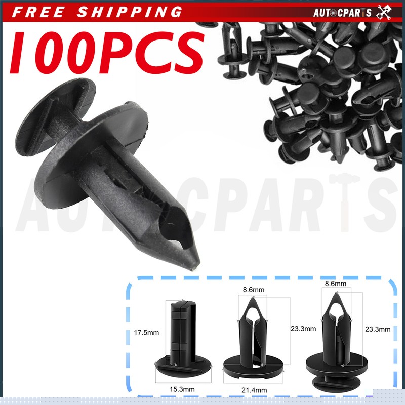 100pcs Retainer Fastener Rivets Clips for Ford 11561878 N807389S 1039463 Escape