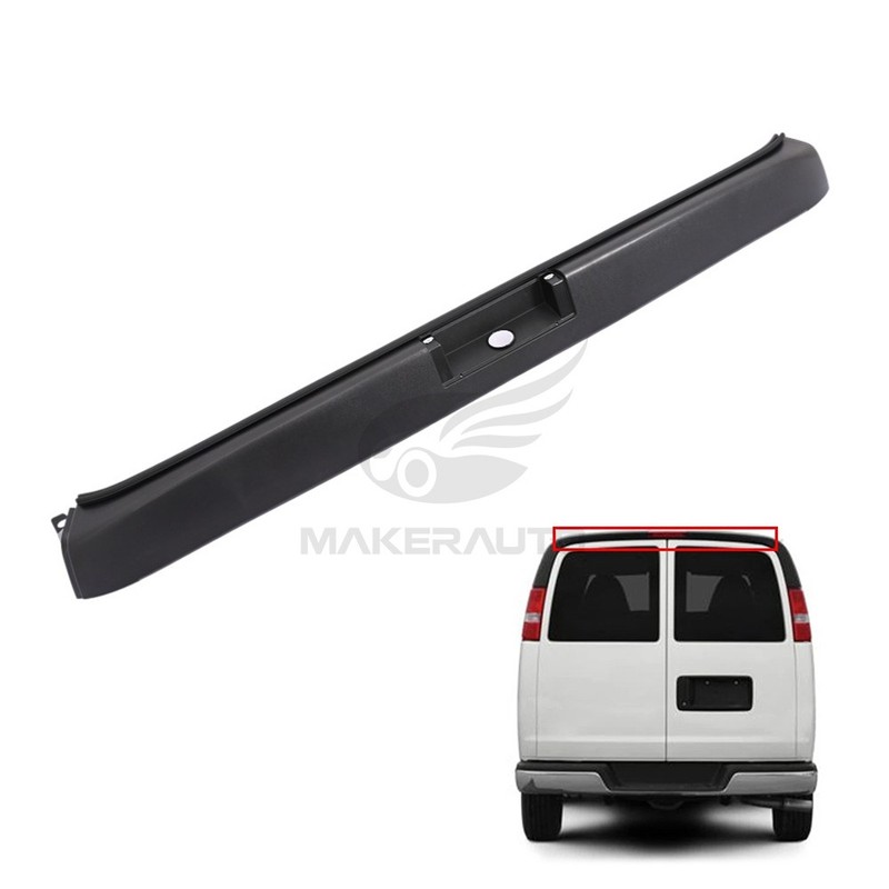 For Express Savana 03-2024 Matte Black Exterior Rear Upper Trim Molding 22825852