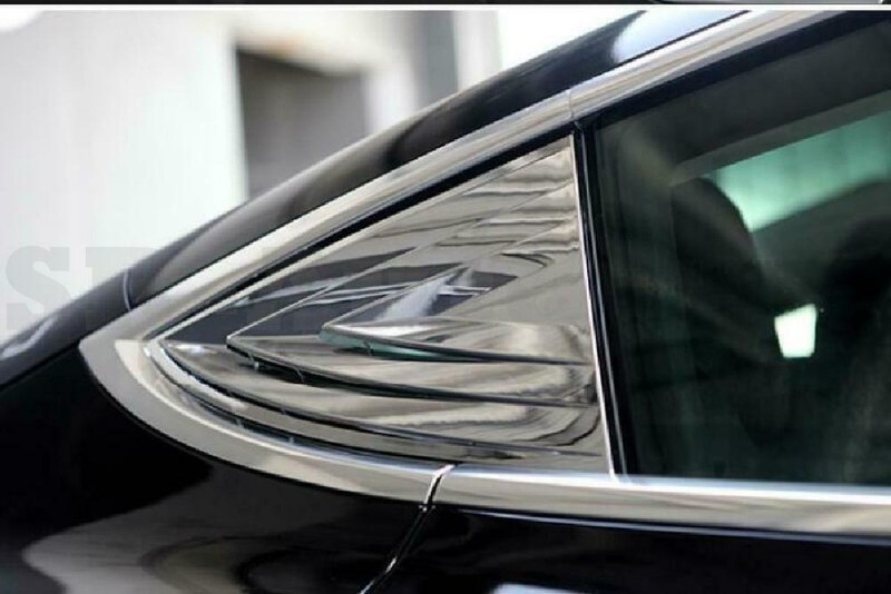 For Tesla Model 3 2017-2023 Chrome Side Window Louver Shutter Cover Trim decor gallery