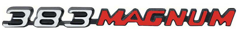 OER Zinc Diecast 383 Magnum Hood Emblem For 1970-1971 Dodge Challenger