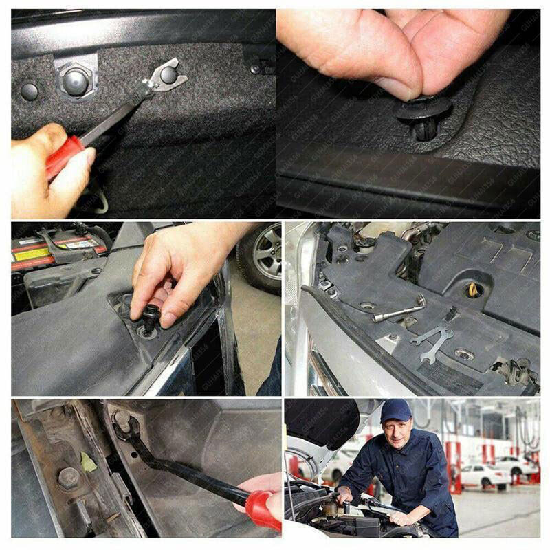 100 Accessories Clip Trim Car Push Pin Rivet Bumper Door Panel Retainer Fastener gallery