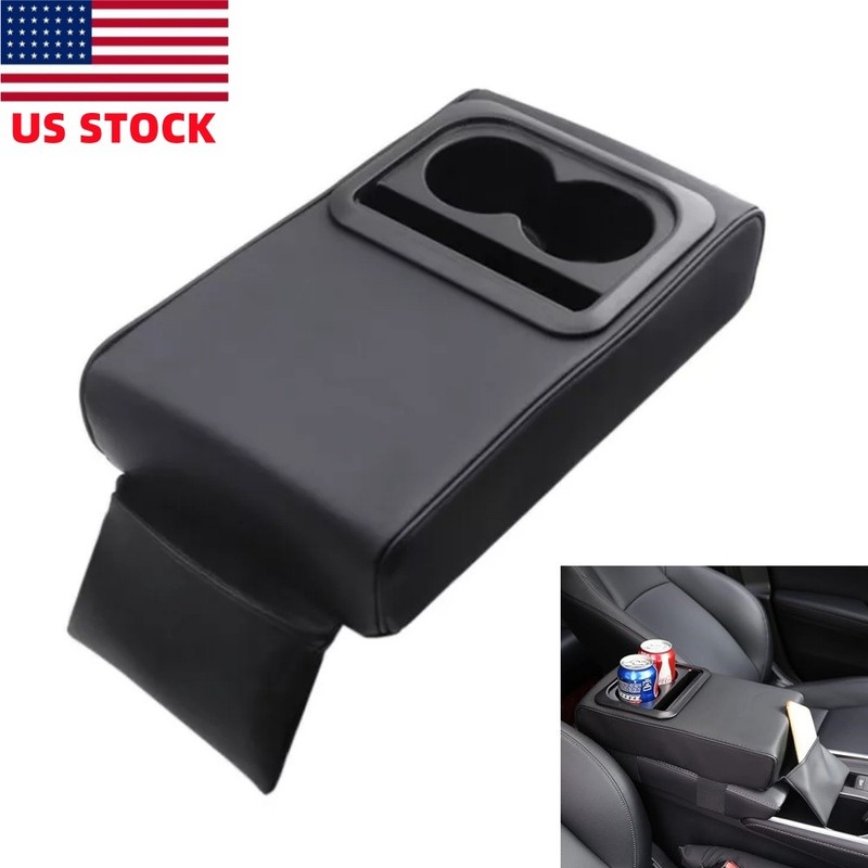 Universal Car Center Console Armrest Pillow Car Armrest Cushion with Cup Holder