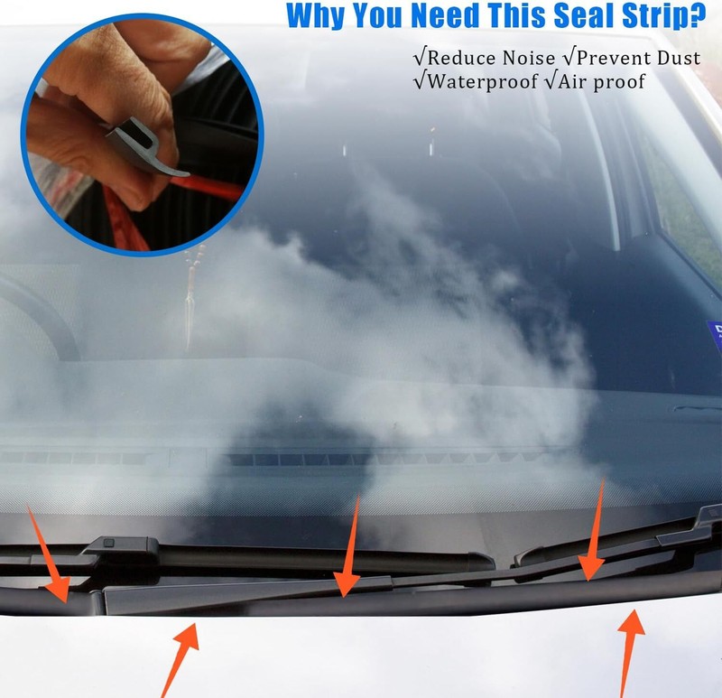 10feet For Nissan Rubber Car Front Windshield Panel Seal Strip Moulding Trim gallery
