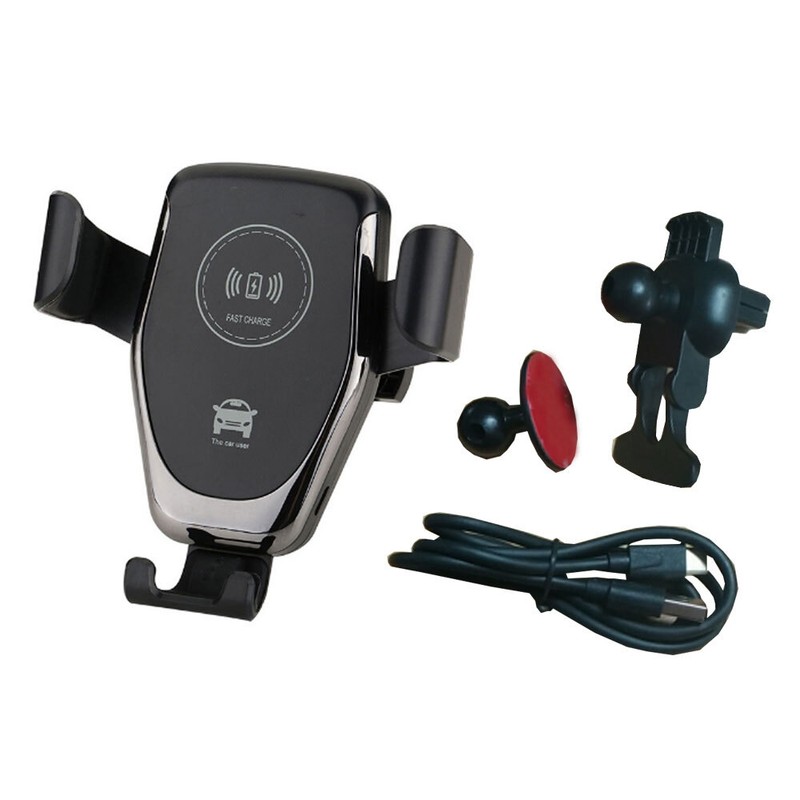 Wireless 10W Fast Charger Car Phone Holder Gravity Mount Universal Accessories gallery