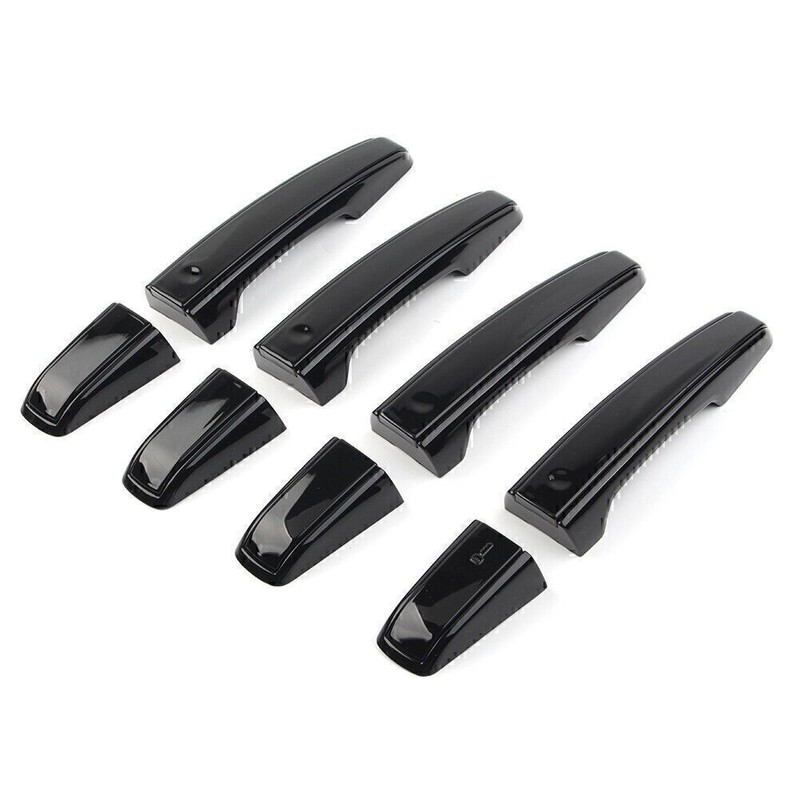 Black Door Handle Cover Trim For Range Rover Sport Discovery For Jaguar F-PACE gallery