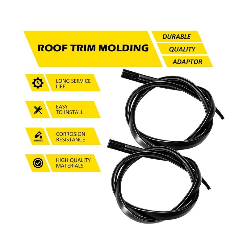 PAIR LEFT & RIGHT ROOF UPPER TOP DRIP MOLDING FIT FOR 2001-2005 LEXUS IS300 3.0L